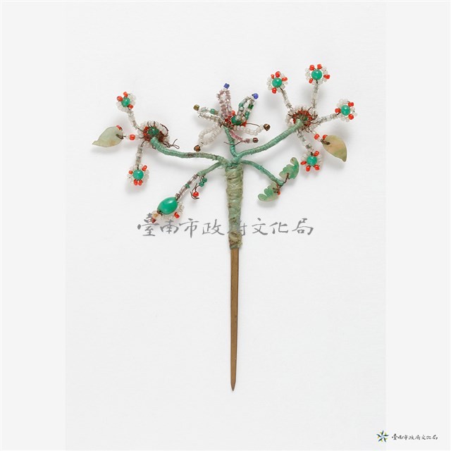 珠花銀髮簪藏品圖，第2張