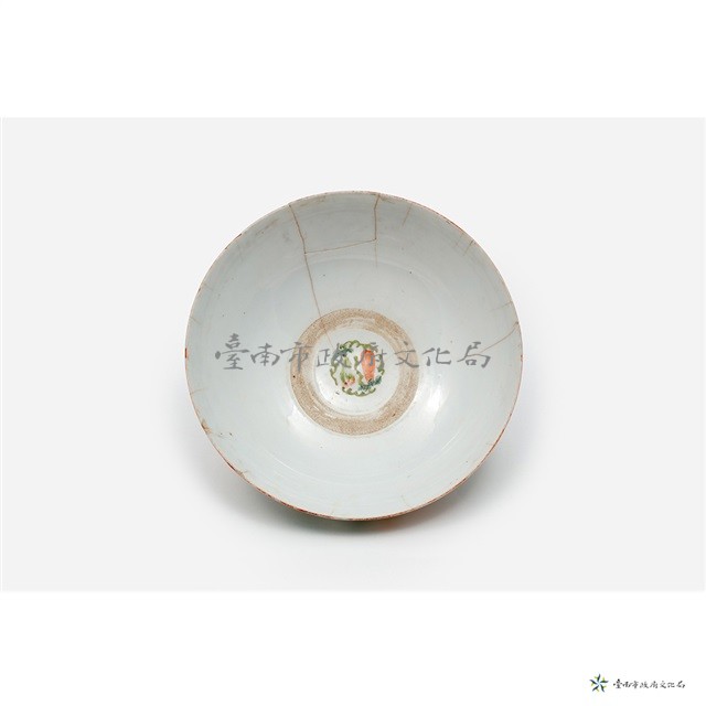 花草紋加彩白瓷碗藏品圖，第6張