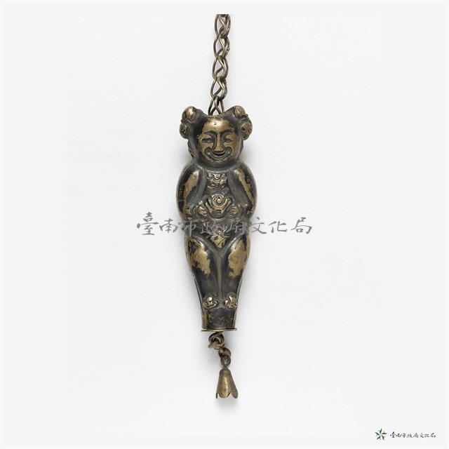 銀童子藏針筒墜飾藏品圖，第3張