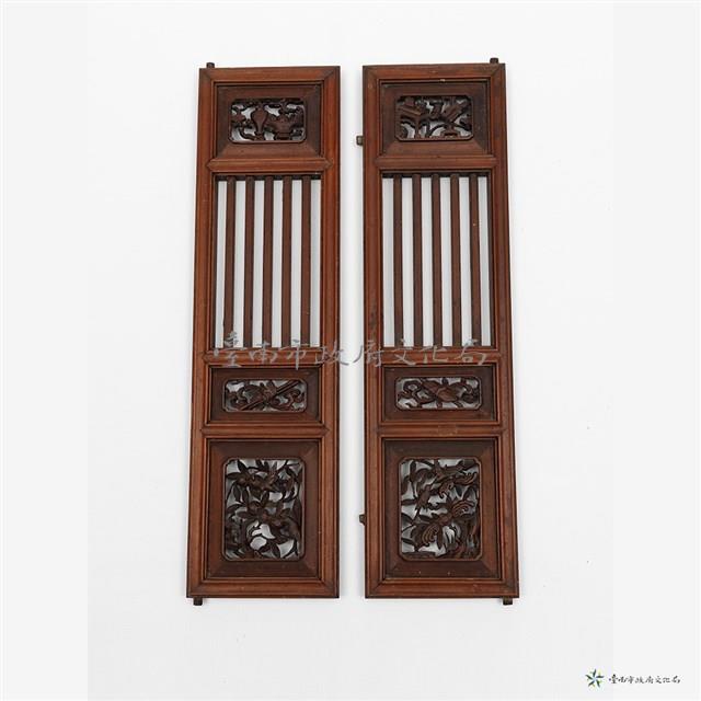神龕木雕花門扇藏品圖，第3張