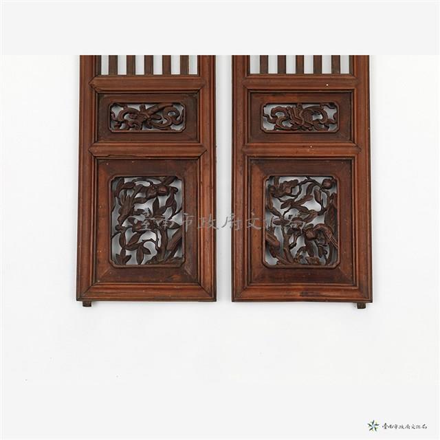 神龕木雕花門扇藏品圖，第13張