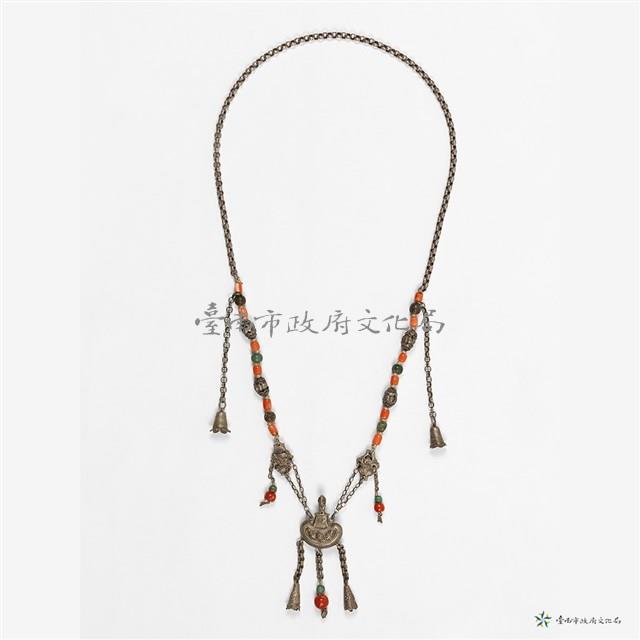 銀腰果紋墜飾項鍊藏品圖，第1張