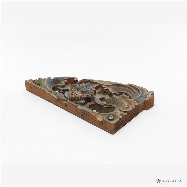 鏤刻蓮花木片1只藏品圖，第5張