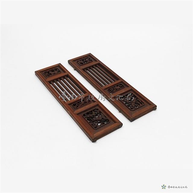 神龕木雕花門扇藏品圖，第6張