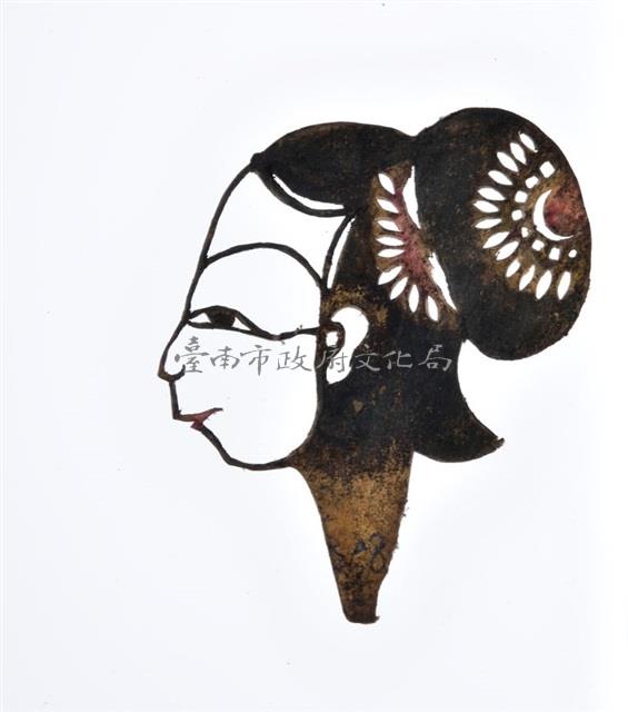 皮影戲偶頭-旦藏品圖，第1張