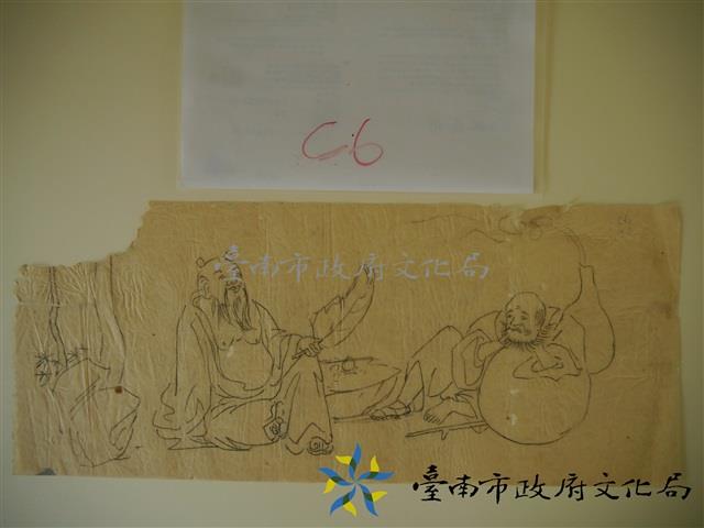 其他人士繪製的圖面(李鐵拐、漢鐘離)藏品圖，第1張