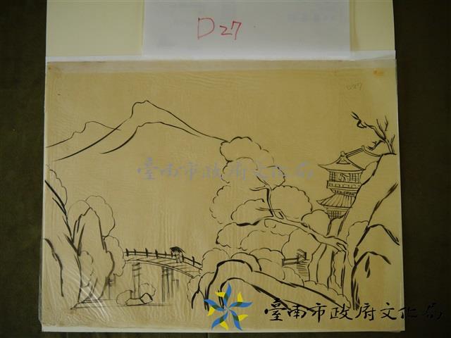 玻璃匾仔圖(風景畫)藏品圖，第1張