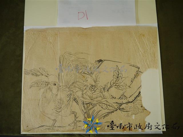 玻璃匾仔圖(公雞)藏品圖，第1張