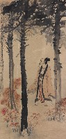 秋林獨步的圖片