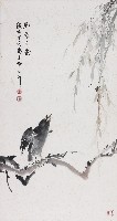 柳蔭覓食的圖片