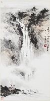 觀瀑圖的圖片