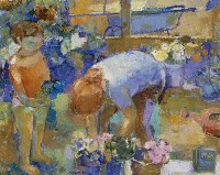 溫室的母子的圖片