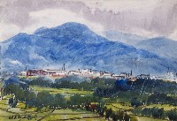 下雨(山城)的圖片