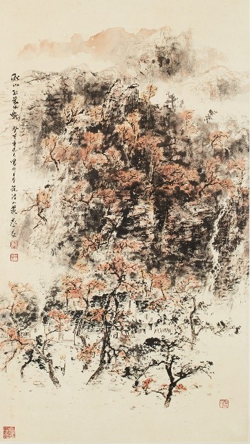 秋山紅葉飄的圖片