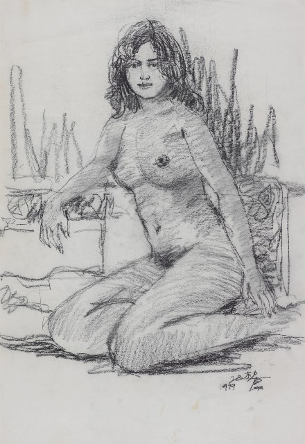 裸女素描