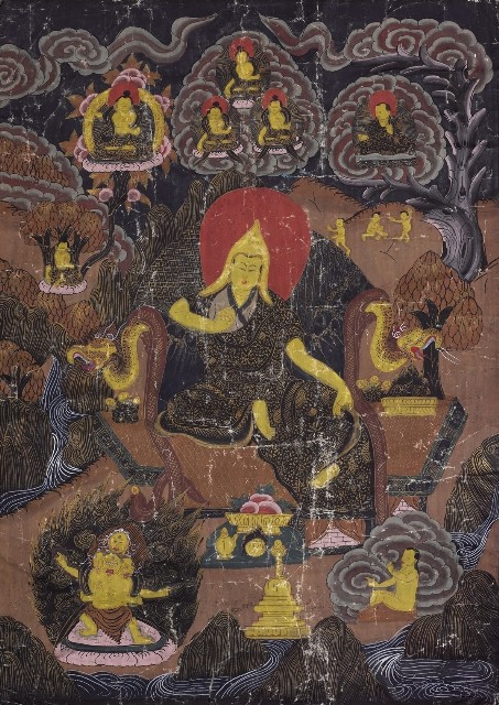 西藏格魯巴祖節(唐卡)
