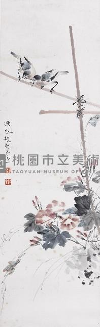 灰雀牽牛花藏品圖，第1張