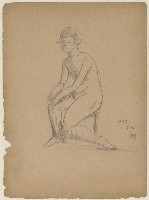 坐姿裸女速寫-27.5.21（98）藏品圖，第1張