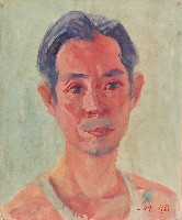 郭柏川自畫像的圖片
