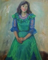 綠衣女子藏品圖，第1張