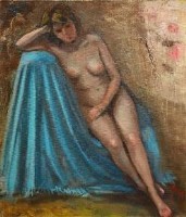 倚坐的裸女藏品圖，第1張