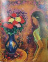 少女與紅玫瑰藏品圖，第1張