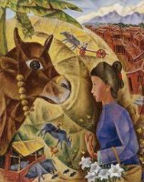 客家少女與牛藏品圖，第1張