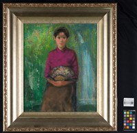 持扇的桃色少女藏品圖，第2張