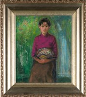 持扇的桃色少女藏品圖，第3張