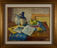 桌上靜物（罐、書）藏品圖，第3張