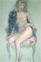 裸女速寫藏品圖，第1張