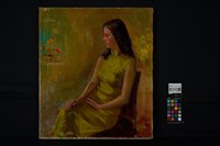 黃色旗袍的少女藏品圖，第2張