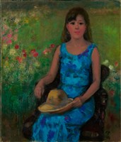 藍衣少女藏品圖，第1張