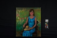 藍衣少女藏品圖，第2張