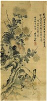 寫意花鳥「東籬天倫」的圖片