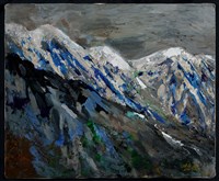 山岳殘雪藏品圖，第1張