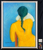 黃衣持扇女子藏品圖，第2張