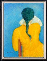 黃衣持扇女子藏品圖，第3張