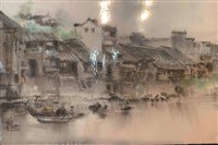 江邊即景的圖片