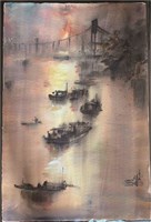 水中霞影的圖片