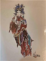 仕女淡彩藏品圖，第1張