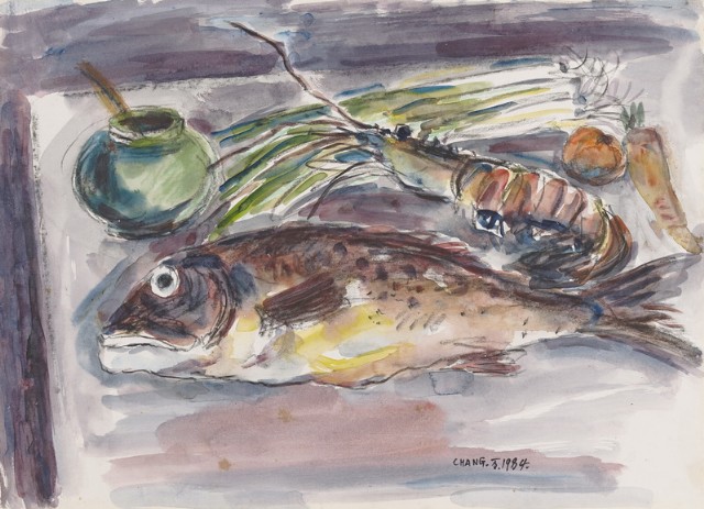 魚、蝦、靜物的圖片
