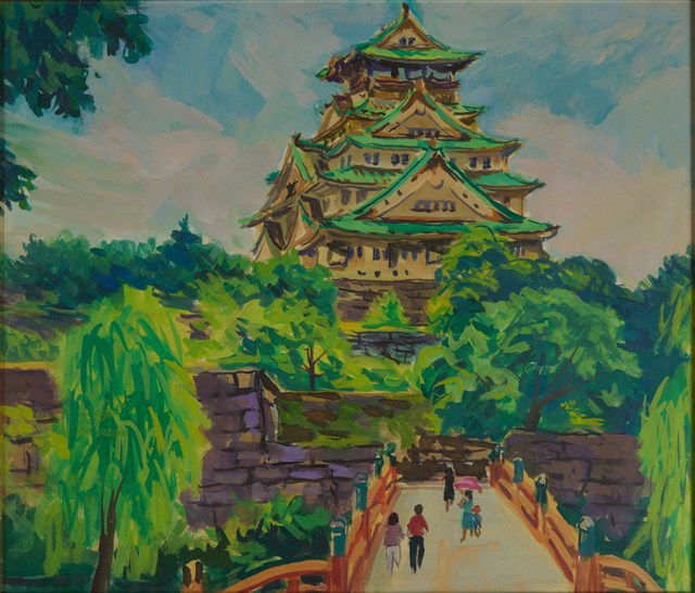 日本大阪城的圖片