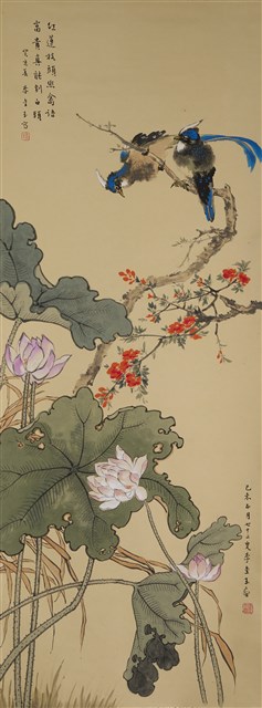 蓮花雙白頭的圖片