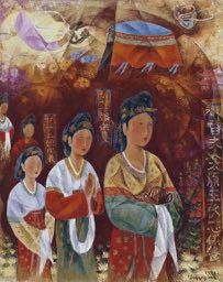 禮佛圖(莫高窟)的圖片