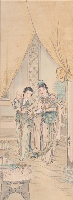 仕女圖的圖片