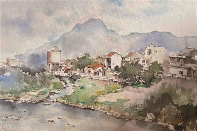 石碇山景的圖片
