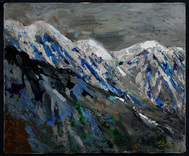 山岳殘雪藏品圖，第1張