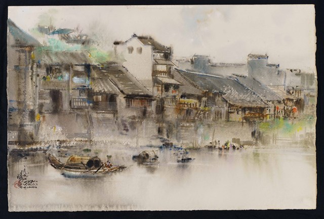 江邊即景藏品圖，第1張