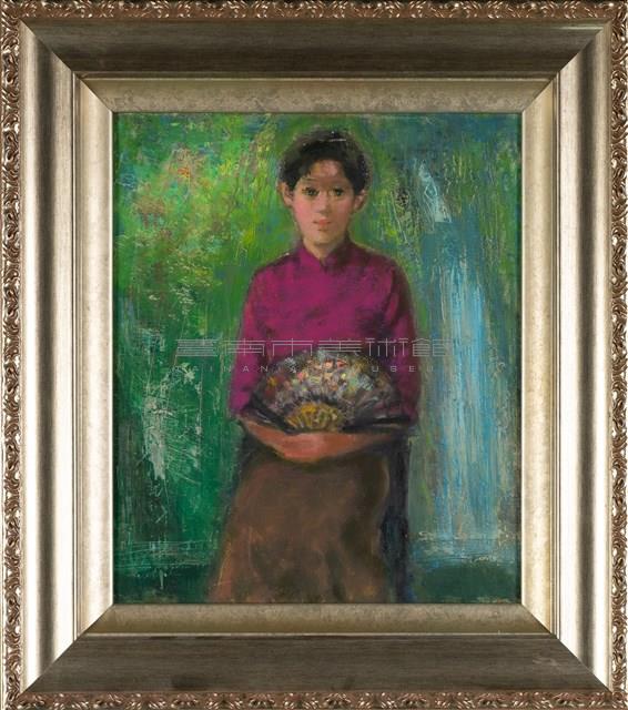 持扇的桃色少女藏品圖，第3張